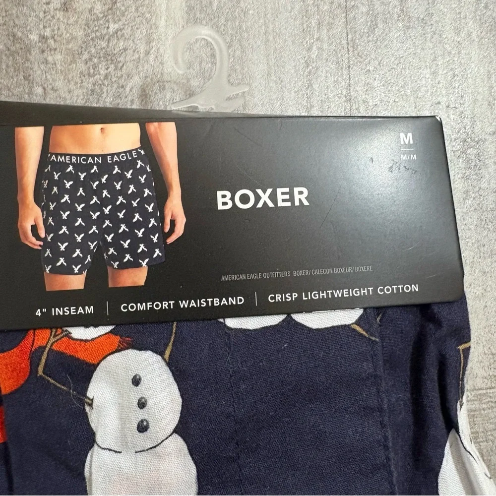 American Eagle Snowman Boxers 4” Medium